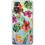 Прозрачный чехол BoxFace Xiaomi Redmi Note 11 Pro / Note 11 Pro 5G Tropical Flowers