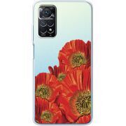 Прозрачный чехол BoxFace Xiaomi Redmi Note 11 Pro / Note 11 Pro 5G Red Poppies