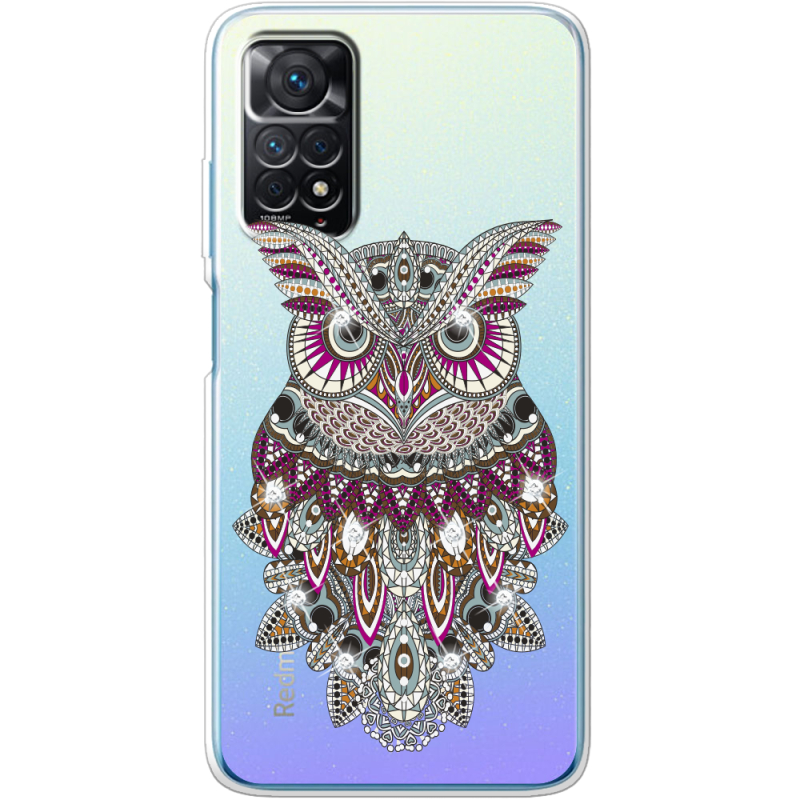 Чехол со стразами BoxFace Xiaomi Redmi Note 11 Pro / Note 11 Pro 5G Owl