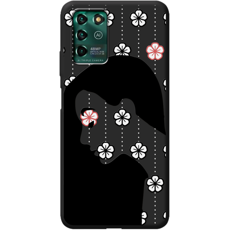 Черный чехол BoxFace ZTE Blade V30 Vita Flower Hair