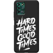 Черный чехол BoxFace ZTE Blade V30 Vita Hard Times Good Times