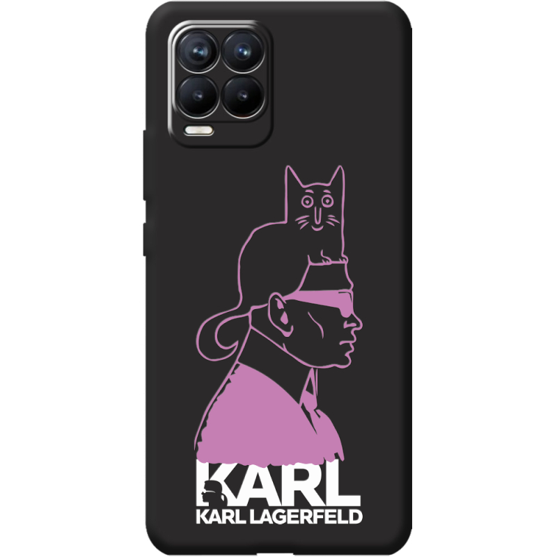 Черный чехол BoxFace Realme 8 Pink Karl