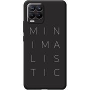 Черный чехол BoxFace Realme 8 Minimalistic