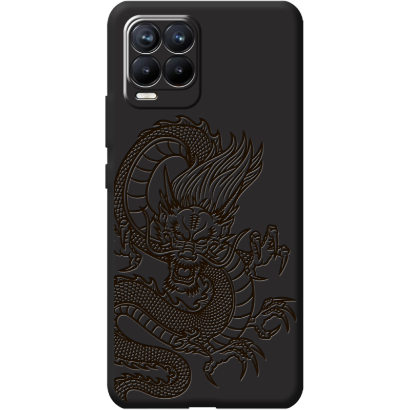 Черный чехол BoxFace Realme 8 Chinese Dragon