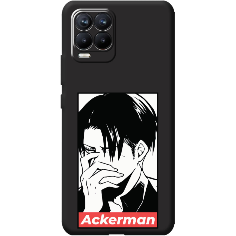 Черный чехол BoxFace Realme 8 Attack On Titan - Ackerman