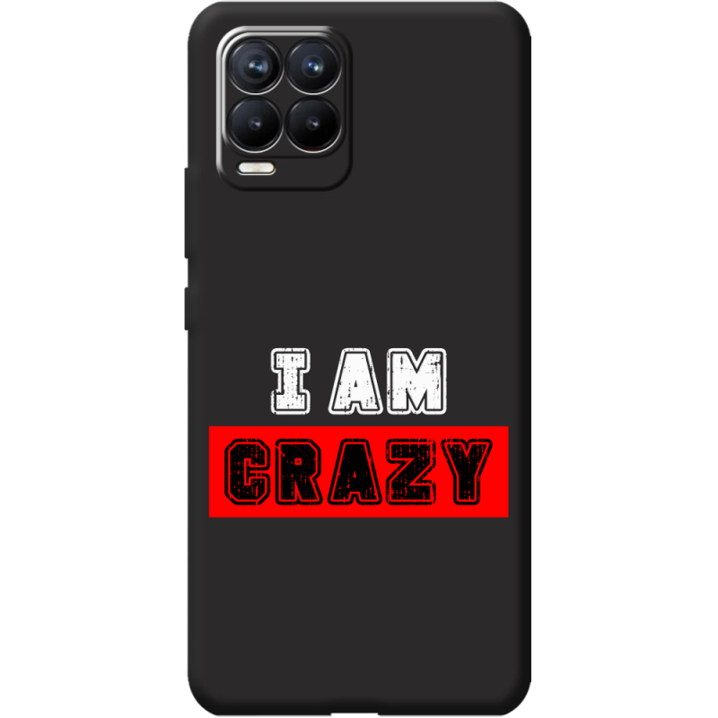 Черный чехол BoxFace Realme 8 I'm Crazy