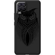 Черный чехол BoxFace Realme 8 Owl