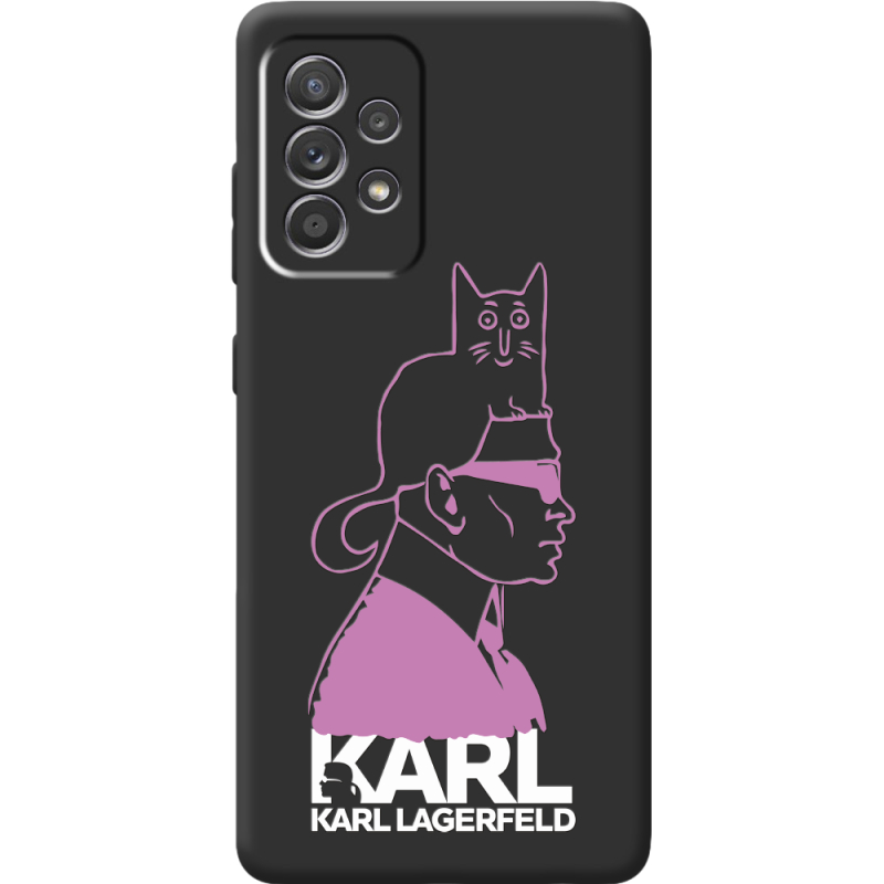 Черный чехол BoxFace Samsung A525 Galaxy A52 Pink Karl