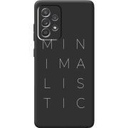 Черный чехол BoxFace Samsung A525 Galaxy A52 Minimalistic