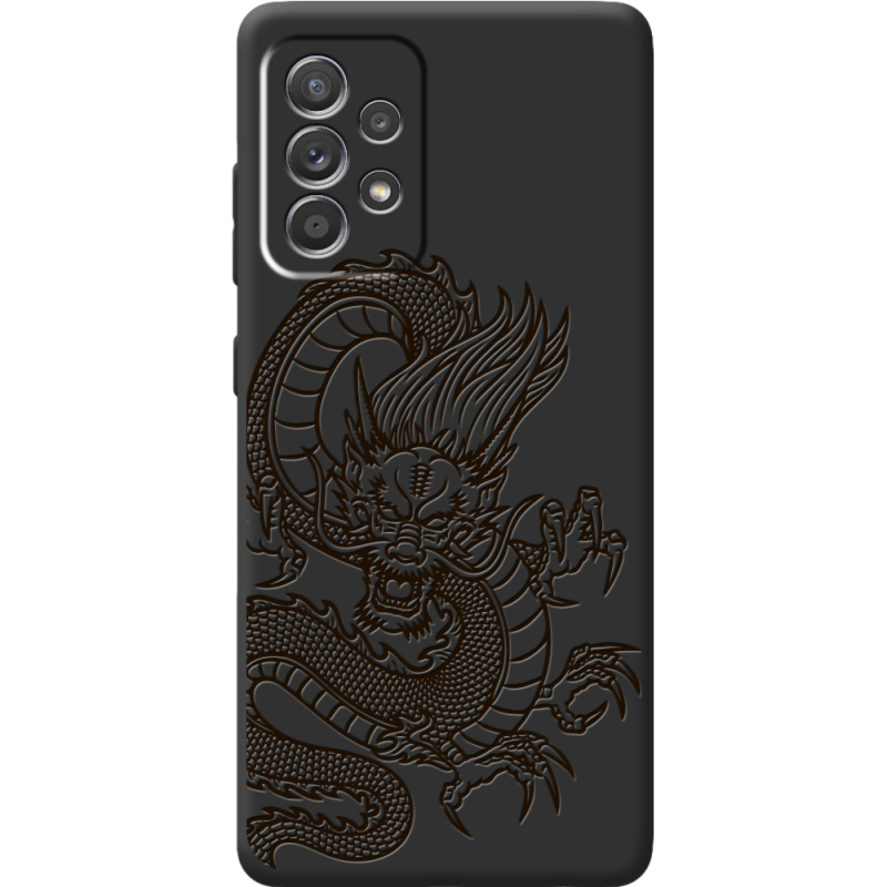 Черный чехол BoxFace Samsung A525 Galaxy A52 Chinese Dragon