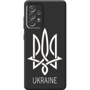 Черный чехол BoxFace Samsung A525 Galaxy A52 Тризуб монограмма ukraine