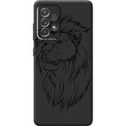 Черный чехол BoxFace Samsung A525 Galaxy A52 Lion