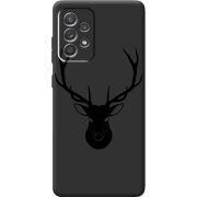 Черный чехол BoxFace Samsung A525 Galaxy A52 Deer