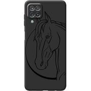 Черный чехол BoxFace Samsung A125 Galaxy A12 Horse