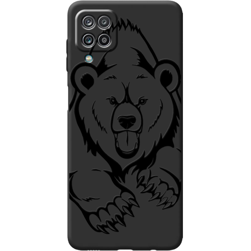 Черный чехол BoxFace Samsung A125 Galaxy A12 Grizzly Bear