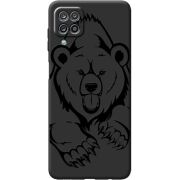 Черный чехол BoxFace Samsung A125 Galaxy A12 Grizzly Bear
