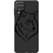 Черный чехол BoxFace Samsung A125 Galaxy A12 Wolf