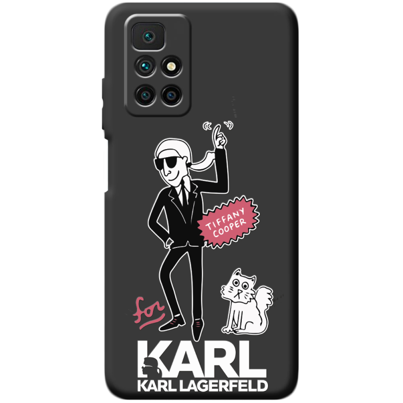 Черный чехол BoxFace Xiaomi Redmi 10 For Karl