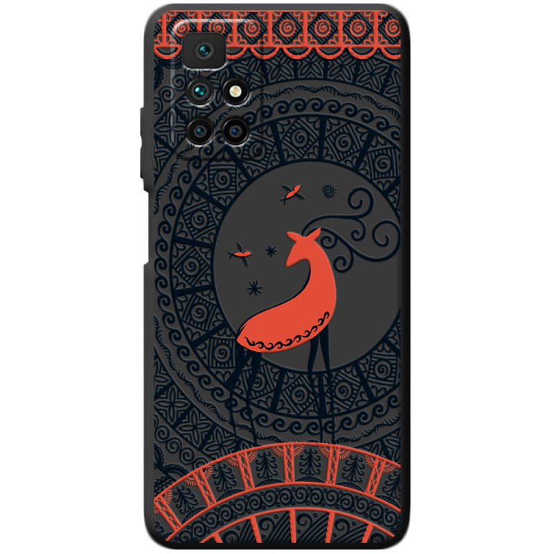 Черный чехол BoxFace Xiaomi Redmi 10 Ornament