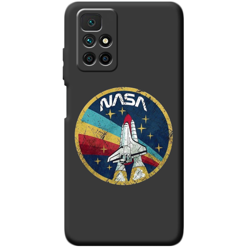 Черный чехол BoxFace Xiaomi Redmi 10 NASA