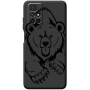 Черный чехол BoxFace Xiaomi Redmi 10 Grizzly Bear