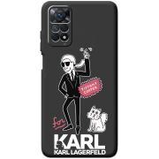 Черный чехол BoxFace Xiaomi Redmi Note 11 Pro / Note 11 Pro 5G For Karl