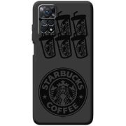 Черный чехол BoxFace Xiaomi Redmi Note 11 Pro / Note 11 Pro 5G Black Coffee