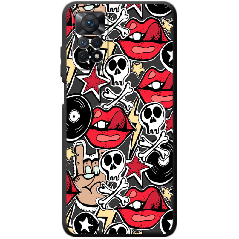 Черный чехол BoxFace Xiaomi Redmi Note 11 Pro / Note 11 Pro 5G Rock Graffiti