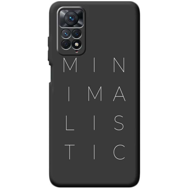 Черный чехол BoxFace Xiaomi Redmi Note 11 Pro / Note 11 Pro 5G Minimalistic