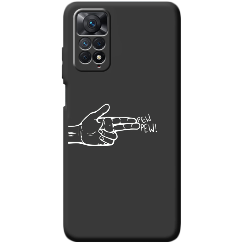 Черный чехол BoxFace Xiaomi Redmi Note 11 Pro / Note 11 Pro 5G Pew Pew