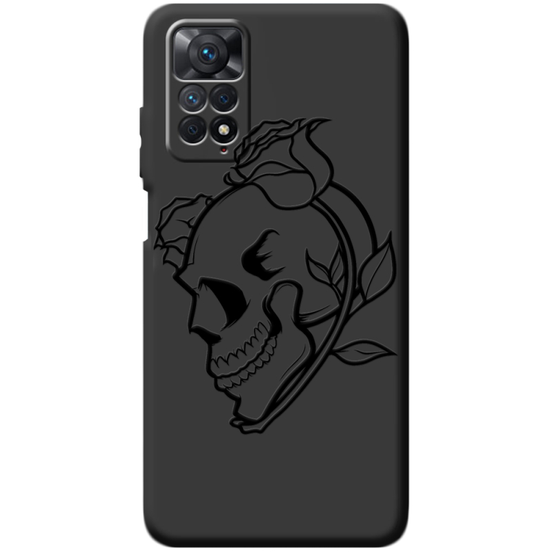 Черный чехол BoxFace Xiaomi Redmi Note 11 Pro / Note 11 Pro 5G Skull and Roses