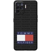 Черный чехол BoxFace OPPO Reno5 Lite Tommy Print