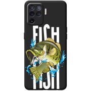 Черный чехол BoxFace OPPO Reno5 Lite Fish