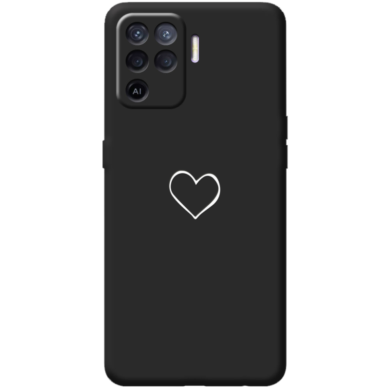 Черный чехол BoxFace OPPO Reno5 Lite My Heart