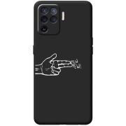 Черный чехол BoxFace OPPO Reno5 Lite Pew Pew