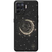 Черный чехол BoxFace OPPO Reno5 Lite Moon