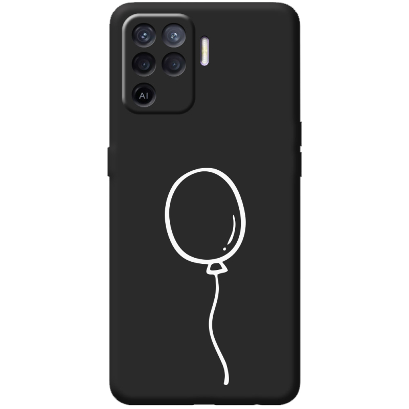 Черный чехол BoxFace OPPO Reno5 Lite Balloon