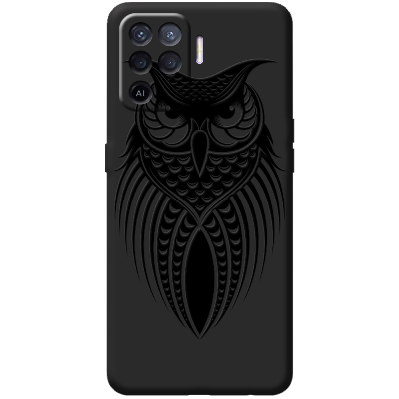 Черный чехол BoxFace OPPO Reno5 Lite Owl