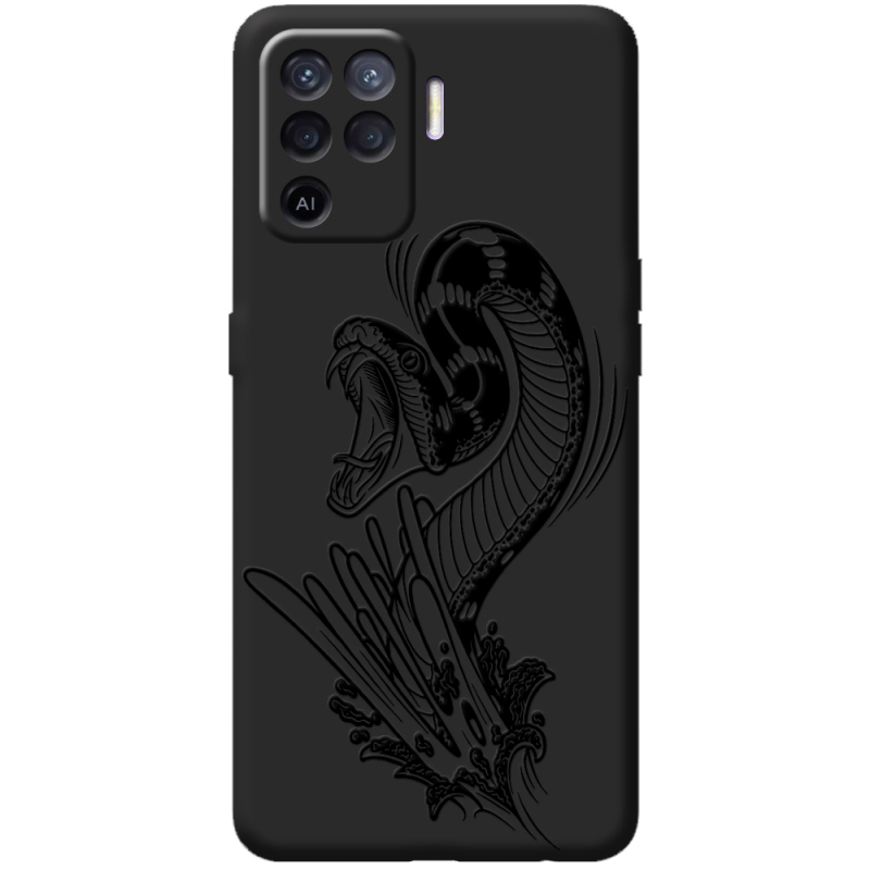 Черный чехол BoxFace OPPO Reno5 Lite Snake