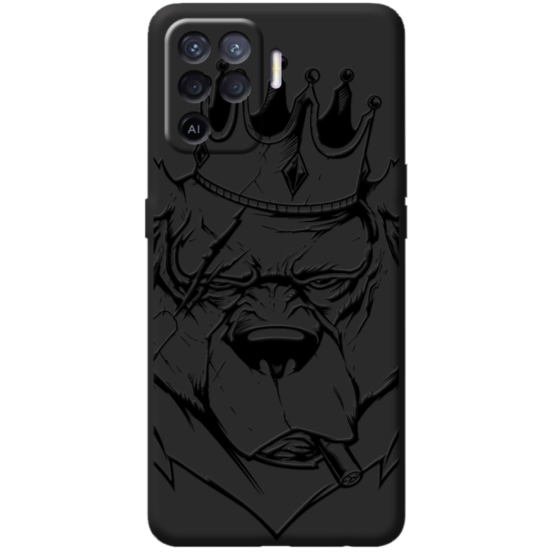 Черный чехол BoxFace OPPO Reno5 Lite Bear King