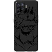 Черный чехол BoxFace OPPO Reno5 Lite Bear King