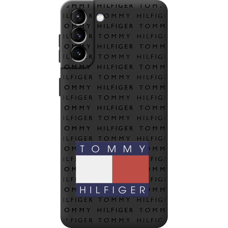 Черный чехол BoxFace Samsung Galaxy S21 FE (G990) Tommy Print