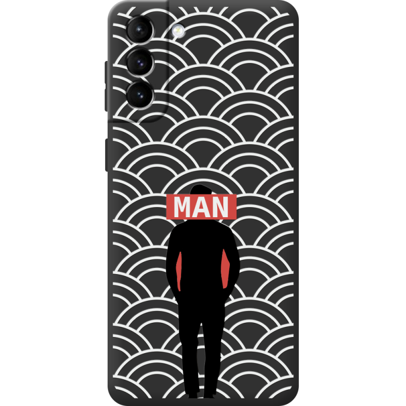 Черный чехол BoxFace Samsung Galaxy S21 FE (G990) Man Pattern