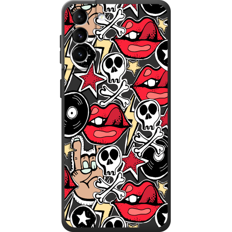 Черный чехол BoxFace Samsung Galaxy S21 FE (G990) Rock Graffiti