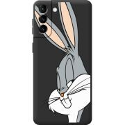 Черный чехол BoxFace Samsung Galaxy S21 FE (G990) Lucky Rabbit