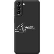 Черный чехол BoxFace Samsung Galaxy S21 FE (G990) Pew Pew
