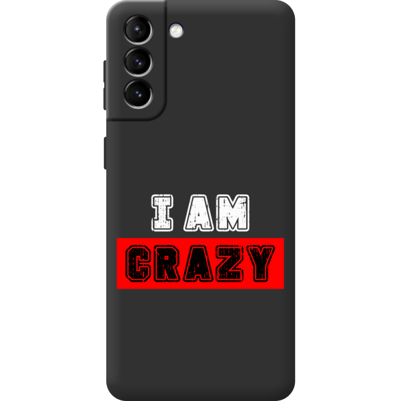 Черный чехол BoxFace Samsung Galaxy S21 FE (G990) I'm Crazy