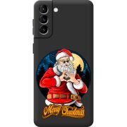 Черный чехол BoxFace Samsung Galaxy S21 FE (G990) Cool Santa