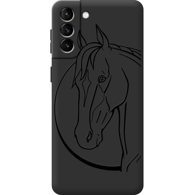 Черный чехол BoxFace Samsung Galaxy S21 FE (G990) Horse