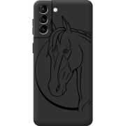 Черный чехол BoxFace Samsung Galaxy S21 FE (G990) Horse